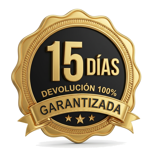 Sello de 15 Días Devolución 100% Garantizada