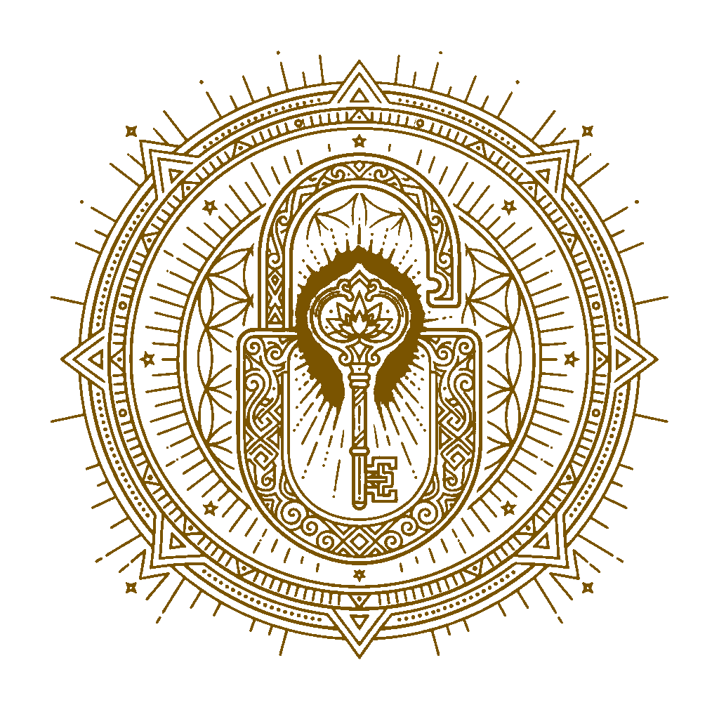 Icono Desbloquear - Candado Abierto y Llave de Oro